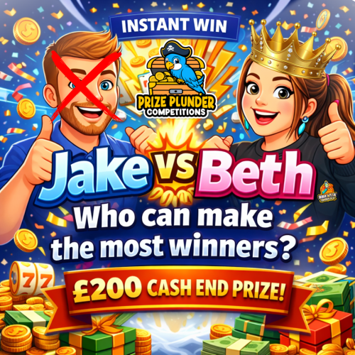 JAKE VS BETH - BETH's INSTANT WINS!