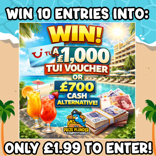 10 entries into main £1K TUI comp!